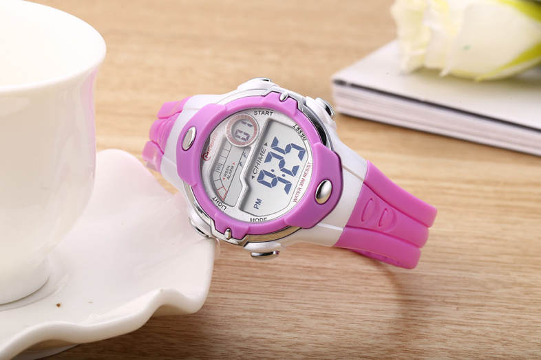 MINGRUI MR - 8532033 Kids LED Digital Watch Calendar Chronograph Display 3ATM Wristwatch