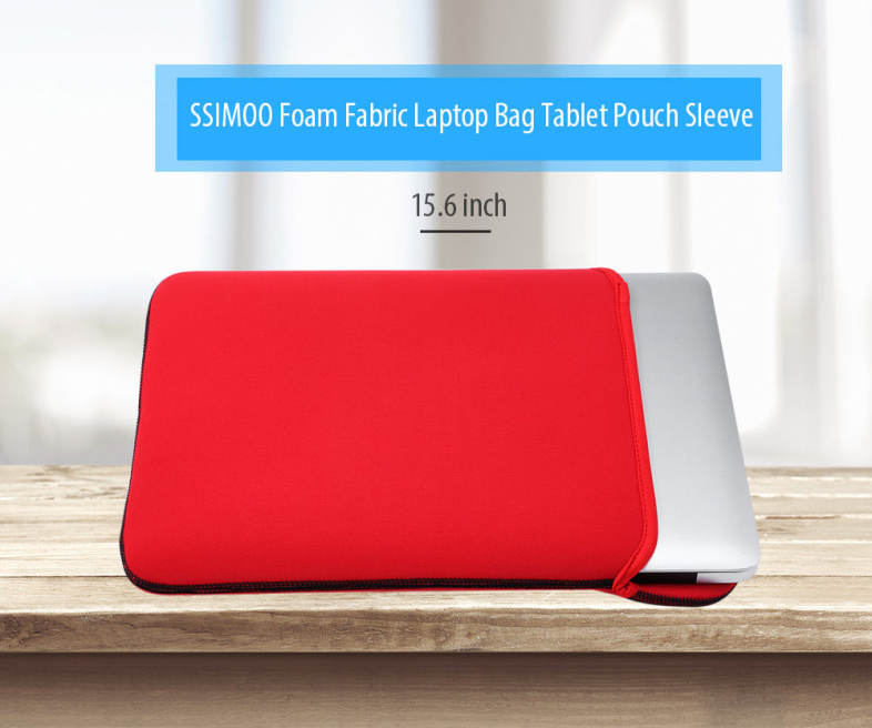 SSIMOO Shockproof Double-faced Foam Fabric Laptop Bag for MacBook / Surface Book 15.6 inch