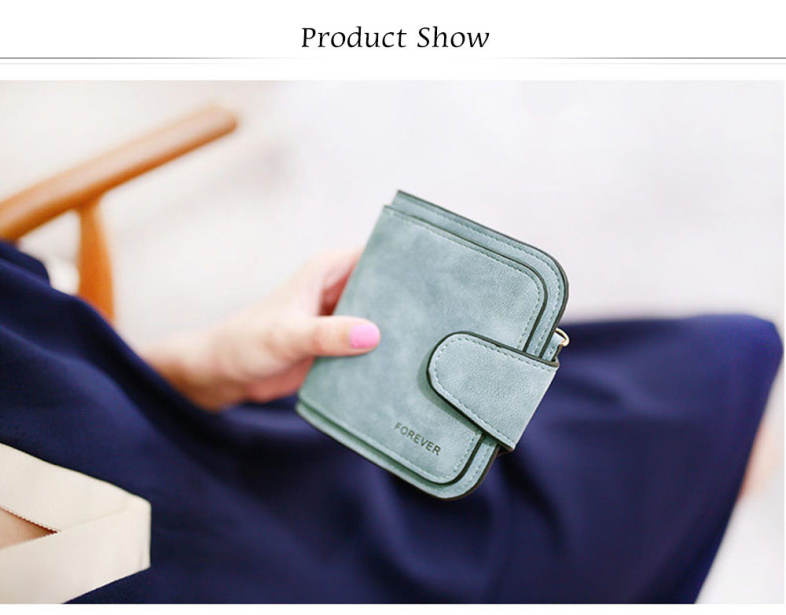 Retro Style Double Layer Design Hasp Type Multicard Bit Wrist Wallet