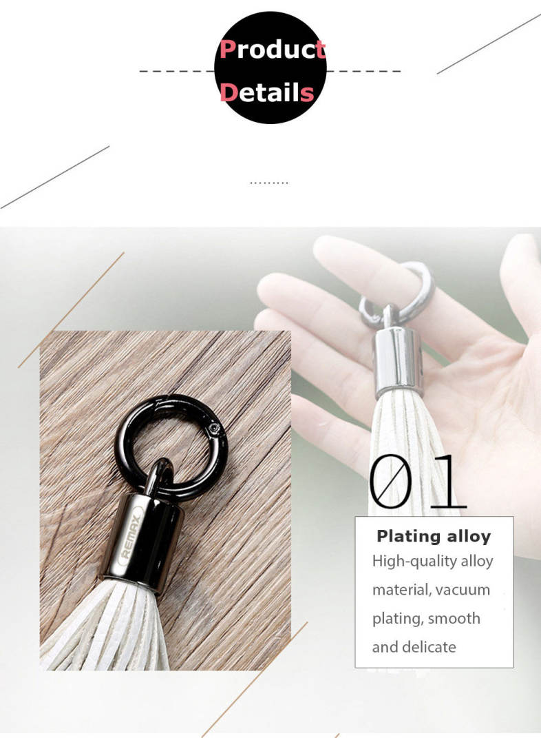 REMAX RC - 053i 8 Pin Ring Tassels 3A Charging Data Transmission Flat Cable