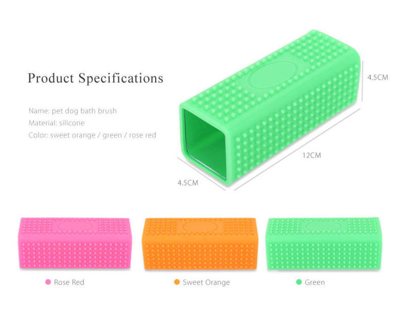 Pet Dog Puppy Cat Bath Brush Comb Depilation Soft Silicone Sticky Hair Tool