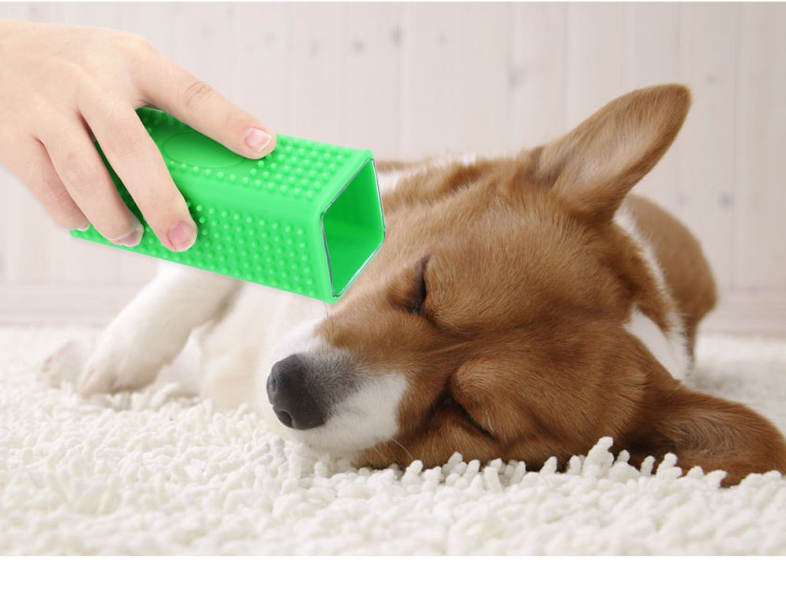 Pet Dog Puppy Cat Bath Brush Comb Depilation Soft Silicone Sticky Hair Tool