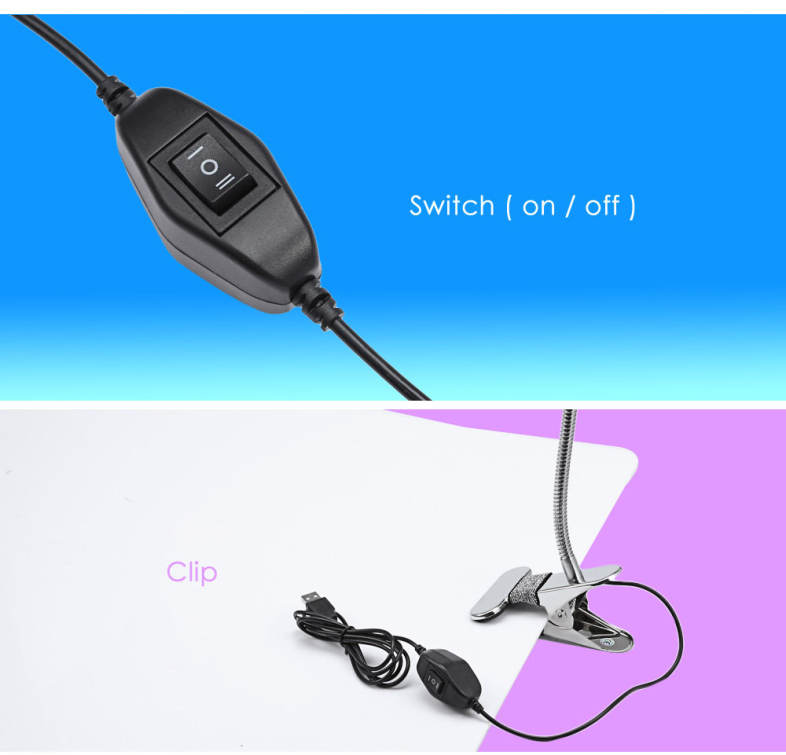 YouOKLight YK2252 DC 5V 5W 280LM Clip Fixtures LED Desk Light Eye-protection Table Lamp