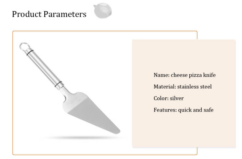 Stainless Steel Cheese Knife Bud Cake Pizza Shovel Kitchen Tool