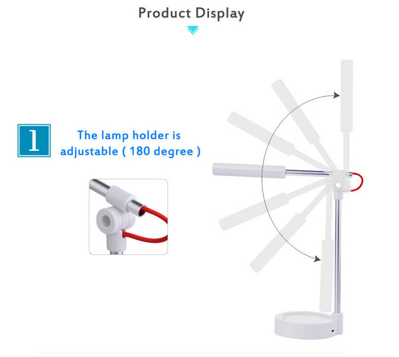 YouOKLight DC 5V 2.8W 250LM LED Desk Lamp Eye-protection Touch Control 3 Dimmable Levels Night Light