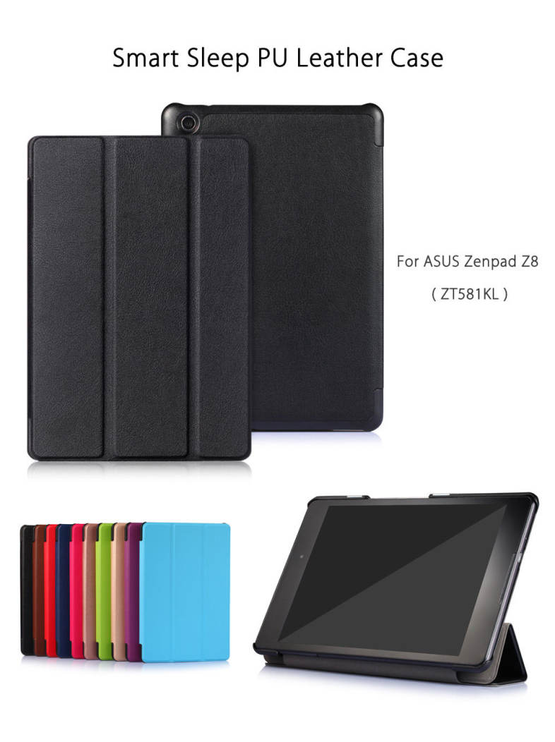PU Leather Auto Sleep Protective Cover for ASUS Zenpad Z8 ( ZT581KL )