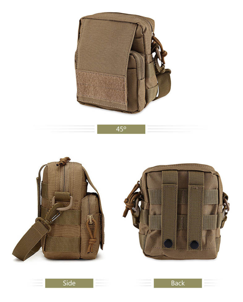 Casual Mountain-climbing Camouflage Camp Travel Shoulder Crossbody Waist Bag for Men