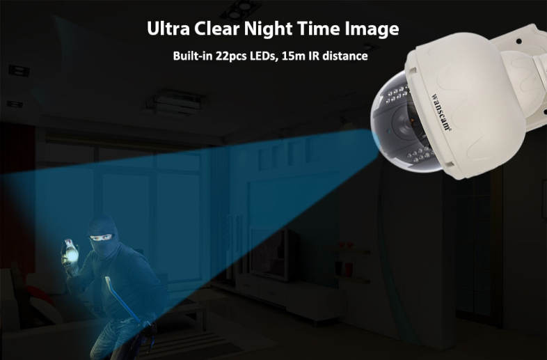 Wanscam HW0038 1.0MP WiFi IP Camera 720P Motion Detection Waterproof