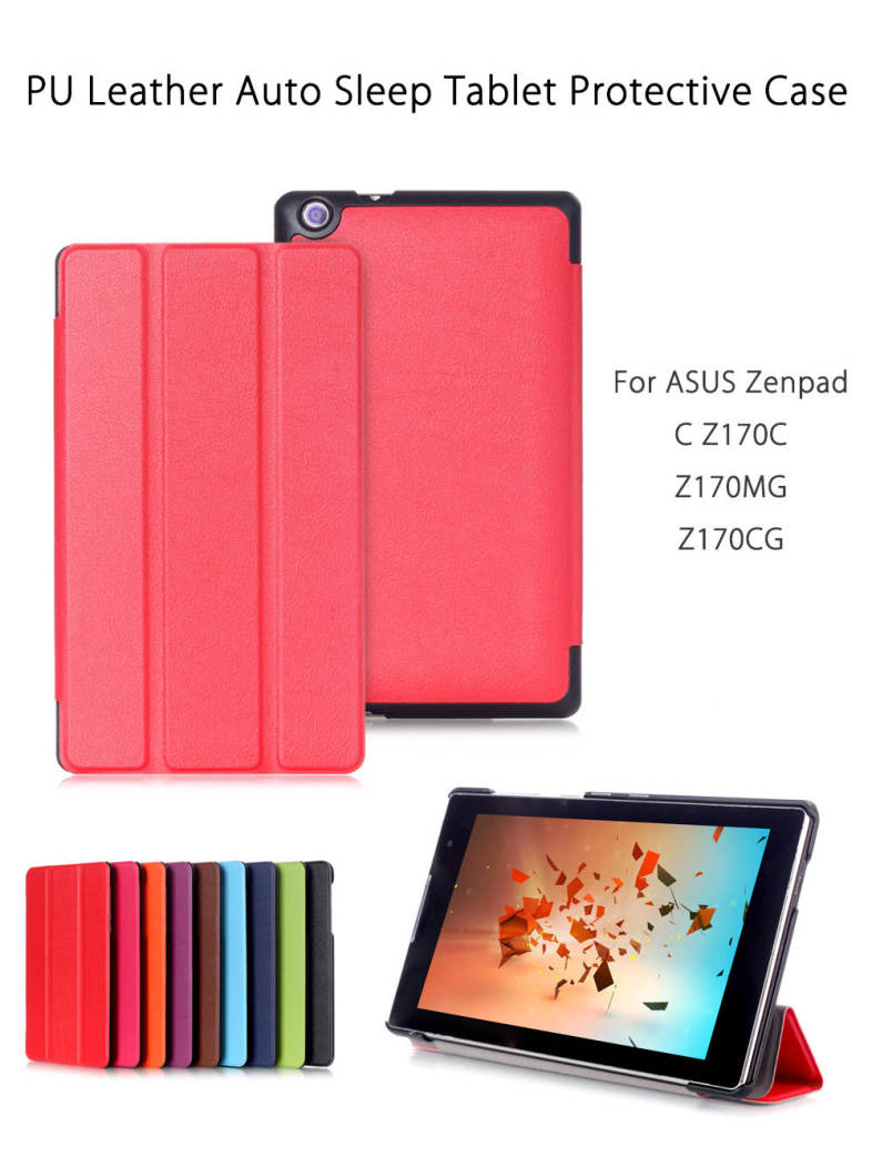 PU Leather Auto Sleep Protective Cover for ASUS Zenpad C Z170C / Z170MG / Z170CG