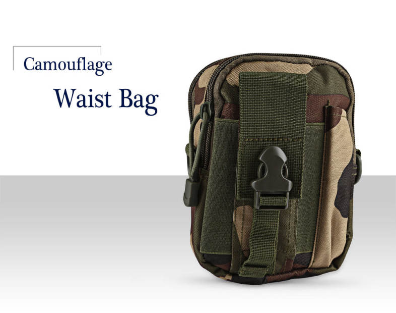 Running Mountain-climbing Camouflage Camp Travel Shoulder Crossbody Waist Bag