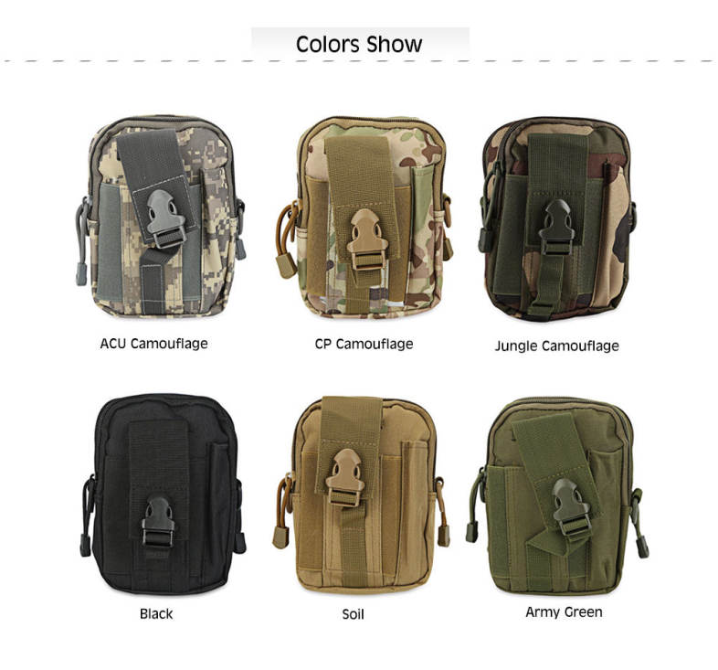 Running Mountain-climbing Camouflage Camp Travel Shoulder Crossbody Waist Bag