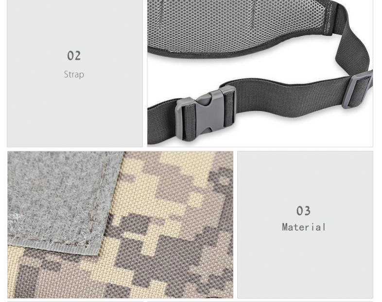 Mountain-climbing Camouflage Camp Travel Shoulder Crossbody Waist Bag for Men