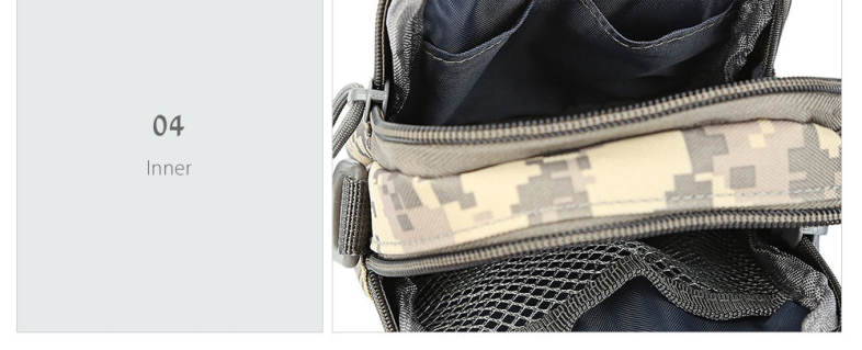 Mountain-climbing Camouflage Camp Travel Shoulder Crossbody Waist Bag for Men