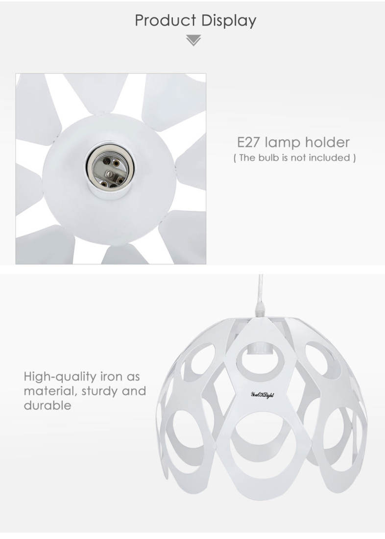 YouOKLight Round Shaped AC 85 - 265V E27 Pendant Lampshade for Decoration