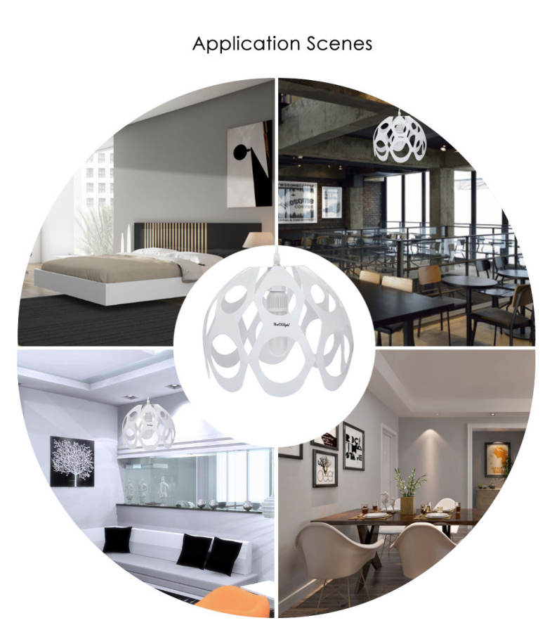 YouOKLight Round Shaped AC 85 - 265V E27 Pendant Lampshade for Decoration