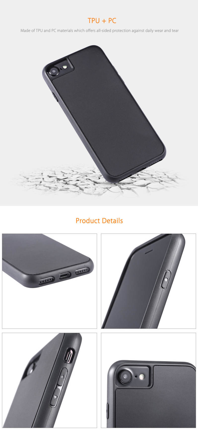 DOWA Anti-gravity Selfie Case Magical Nano Sticky for iPhone 7