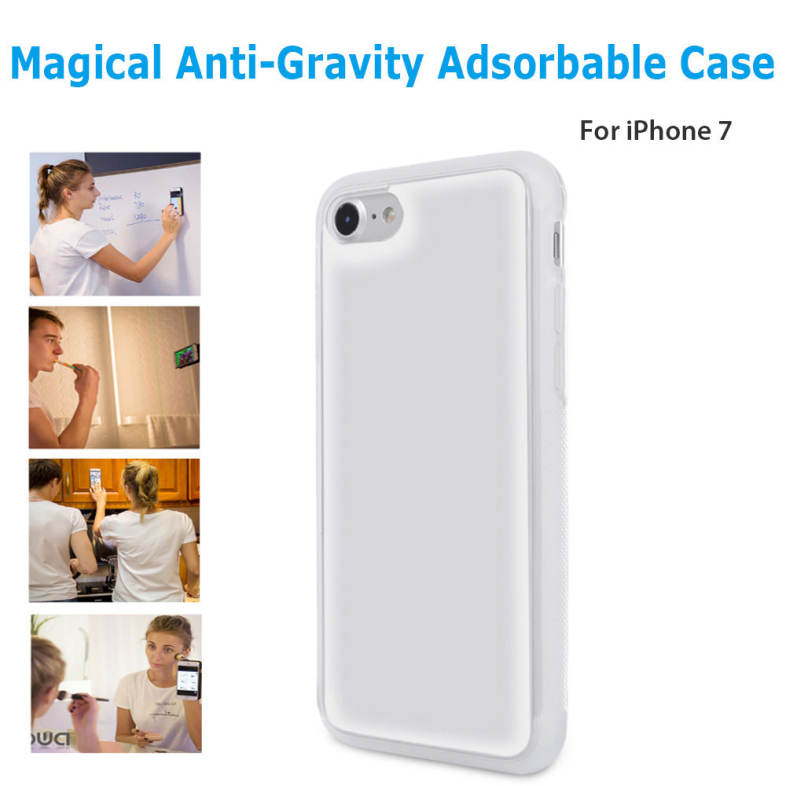 DOWA Anti-Gravity Selfie Case Magical Adsorption Transparent Protective Skin for iPhone 7