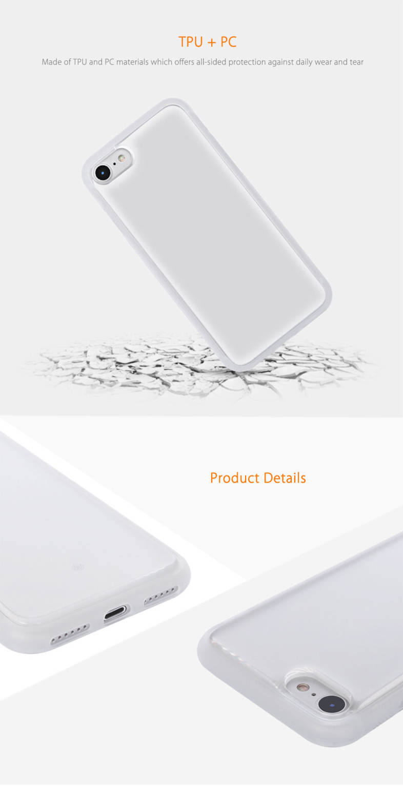 DOWA Anti-Gravity Selfie Case Magical Adsorption Transparent Protective Skin for iPhone 7