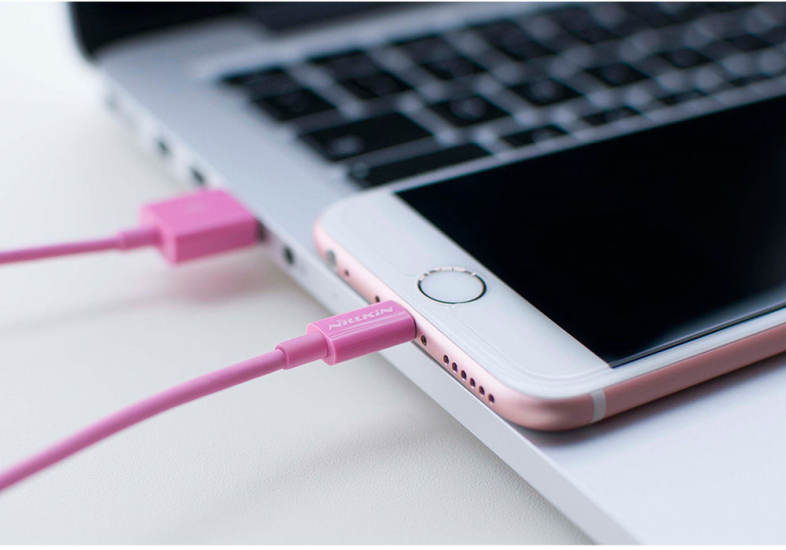 NILLKIN Rapid Cable MFi Certification 8 Pin Charging Data Transmission Round Cord for iPhone 1M