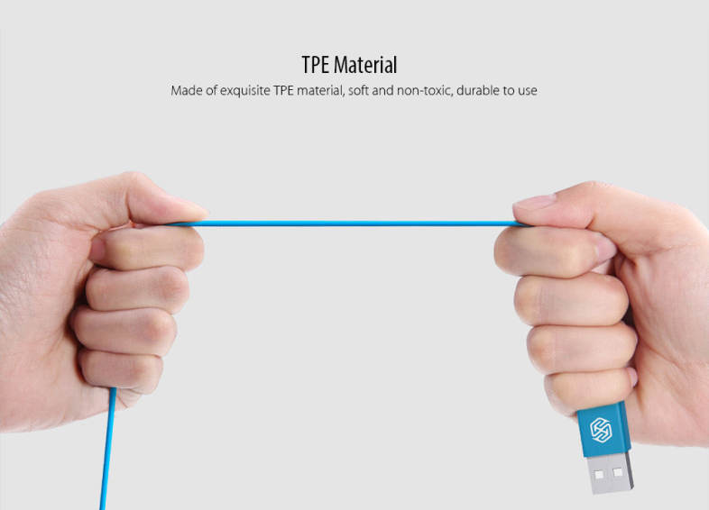 NILLKIN Rapid Cable MFi Certification 8 Pin Charging Data Transmission Round Cord for iPhone 1M