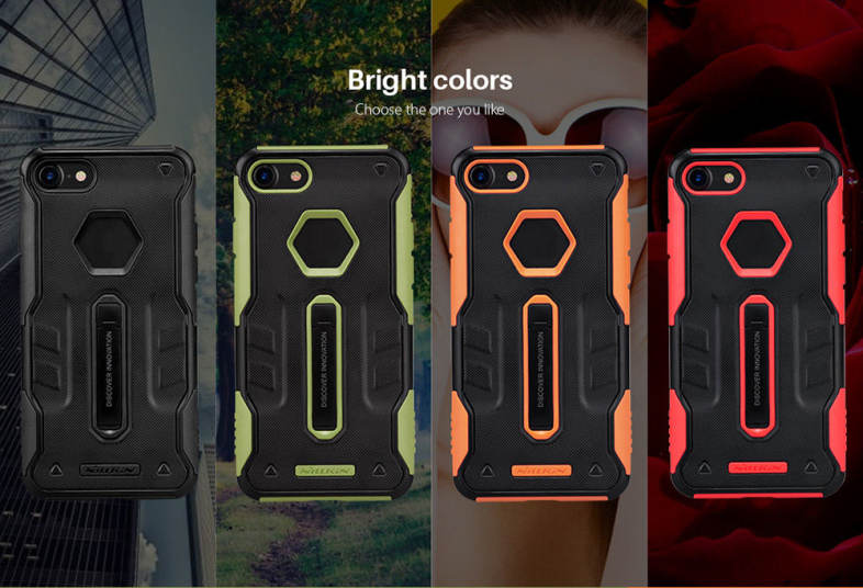 NILLKIN Defender 4 Case Alloy Stander Sports Car TPU Cover for iPhone 7