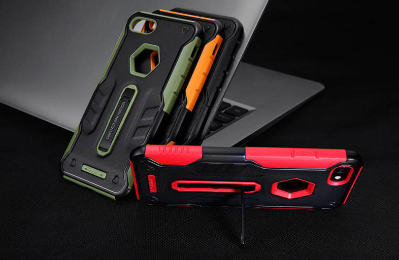 NILLKIN Defender 4 Case Alloy Stander Sports Car TPU Cover for iPhone 7
