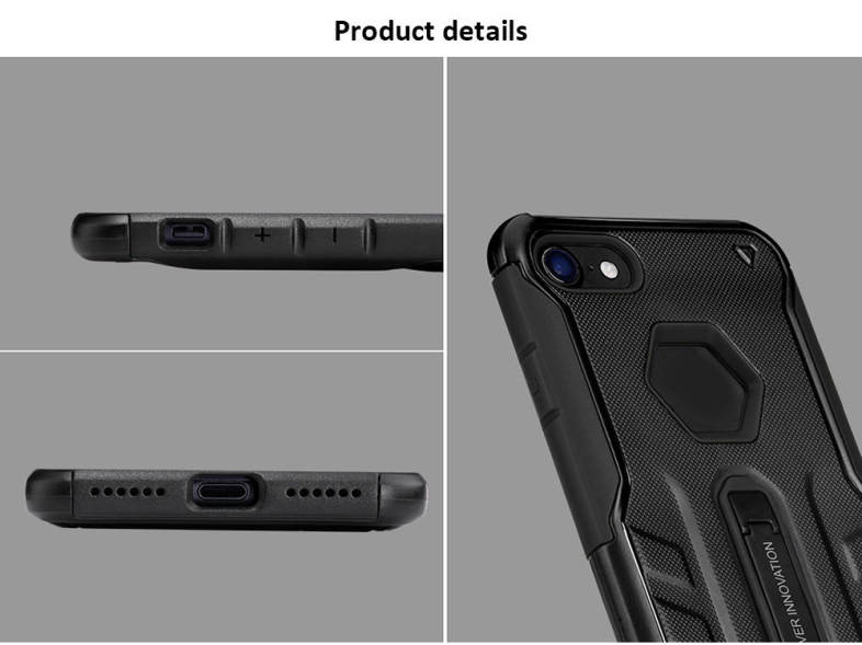 NILLKIN Defender 4 Case Alloy Stander Sports Car TPU Cover for iPhone 7