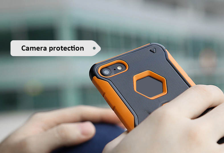NILLKIN Defender 4 Case Alloy Stander Sports Car TPU Cover for iPhone 7