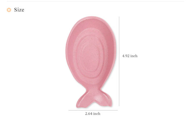 Creative Fish Shape Seasoning Dish Soy Vinegar Wheat Straw Plate Kitchen Tableware