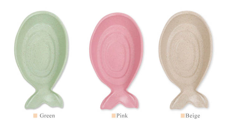Creative Fish Shape Seasoning Dish Soy Vinegar Wheat Straw Plate Kitchen Tableware