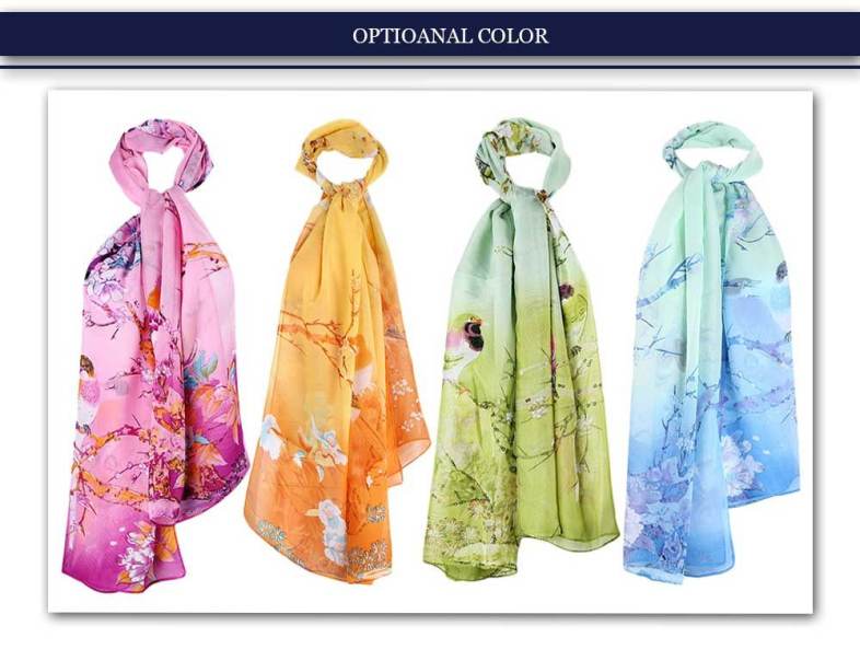 Casual Magpie Floral Print Sun Protection Scarf for Women