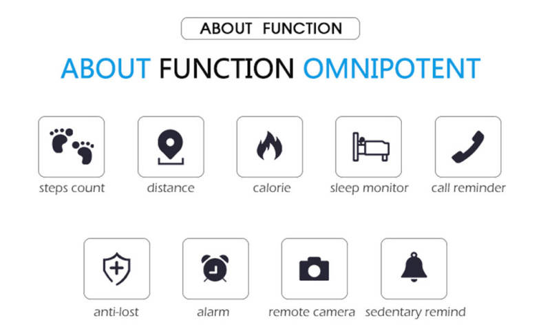 L7 Bluetooth 4.0 Smart Wristband Sleep Monitor Notifications Reminder Anti-lost Bracelet