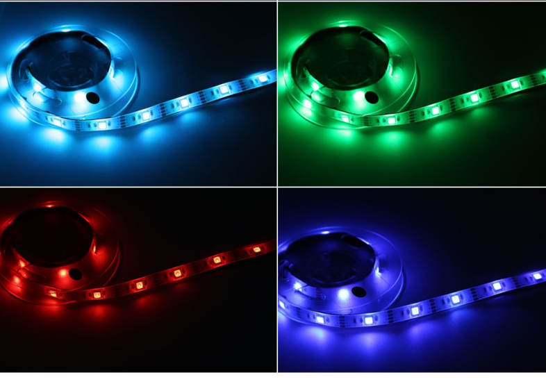 DC 5V 5W 600LM 1M LED Strip Light Waterproof RGB Lamp with 30 LEDs