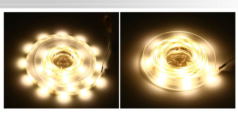 2 x 1.5M DC 5V 5W 400LM LED Strip Light Waterproof Bedside Motion Sensor Lamp with 90 LEDs