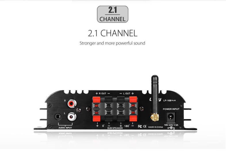 Lepy 168 Plus Super Bass HiFi Stereo Audio Amplifier Bluetooth Speaker