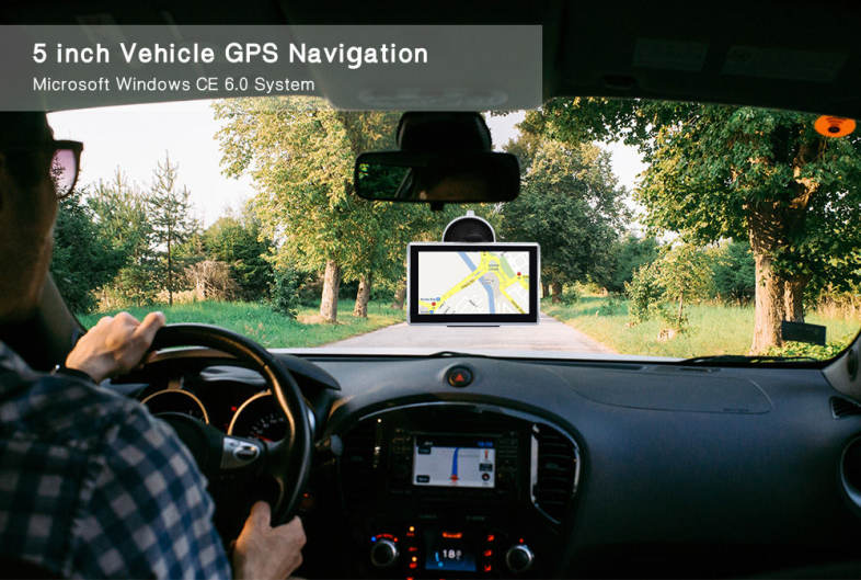 A2 5 inch Vehicle GPS Navigation TFT Touch Screen FM Radio Video Player