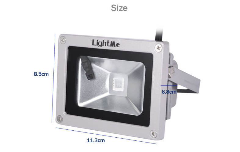 Lightme Outdoor AC 85 - 265V 5W LED Flood Light Waterproof Colorful Landscape Security Spotlight with Remote Controller