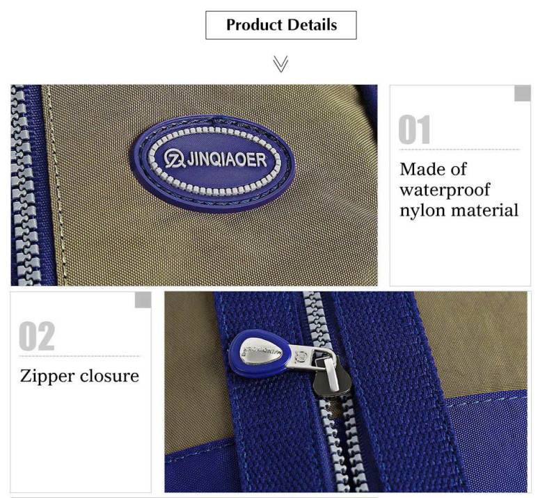 JINQIAOER Trendy Zip Around Printed Women Backpack