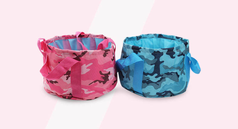 Outdoor Travel Portable Wash Basin Folding Bag