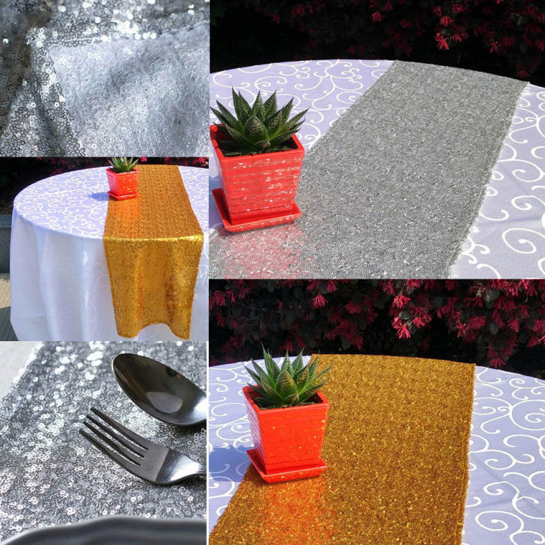 180 x 30cm Sequin Table Runner for Wedding Party