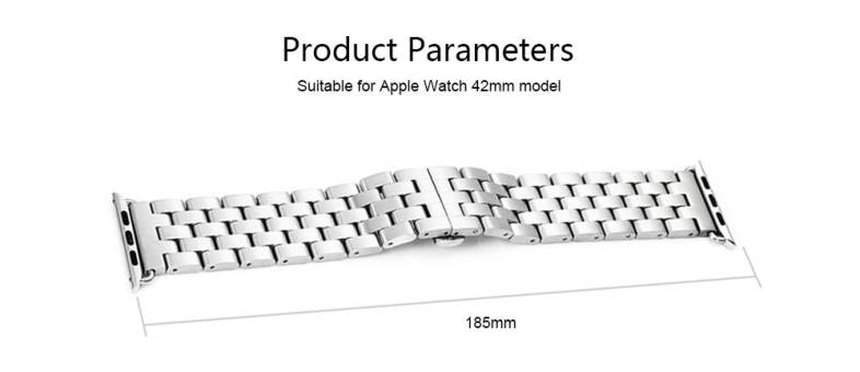 Stainless Steel Strap for Apple Watch Series 1 / 2 42mm Model Replacement Band