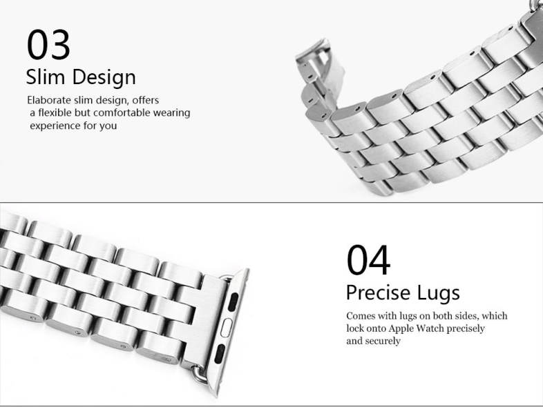 Stainless Steel Strap for Apple Watch Series 1 / 2 42mm Model Replacement Band