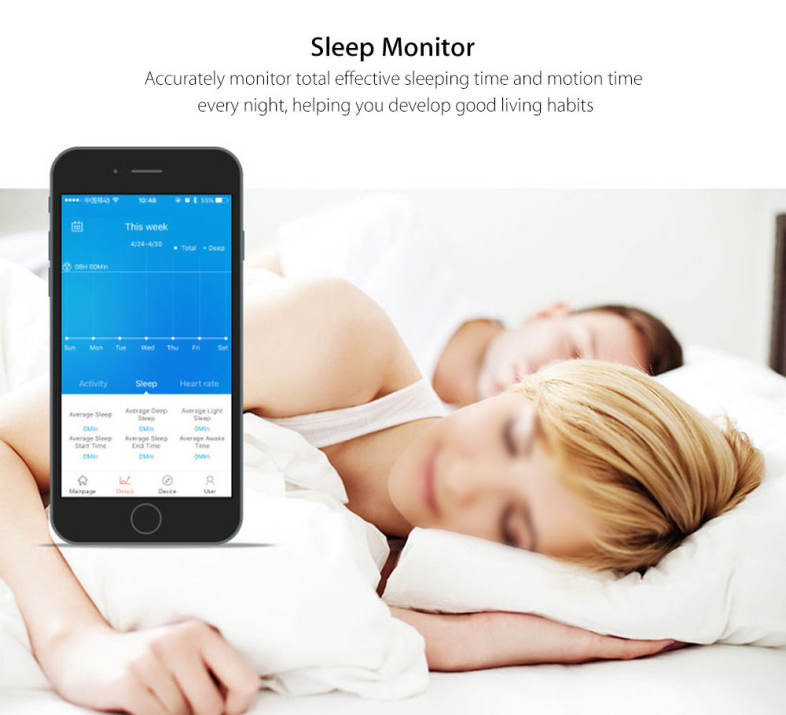 X6 Smart Bracelet Heart Rate Monitor Call SMS Reminder Wristband