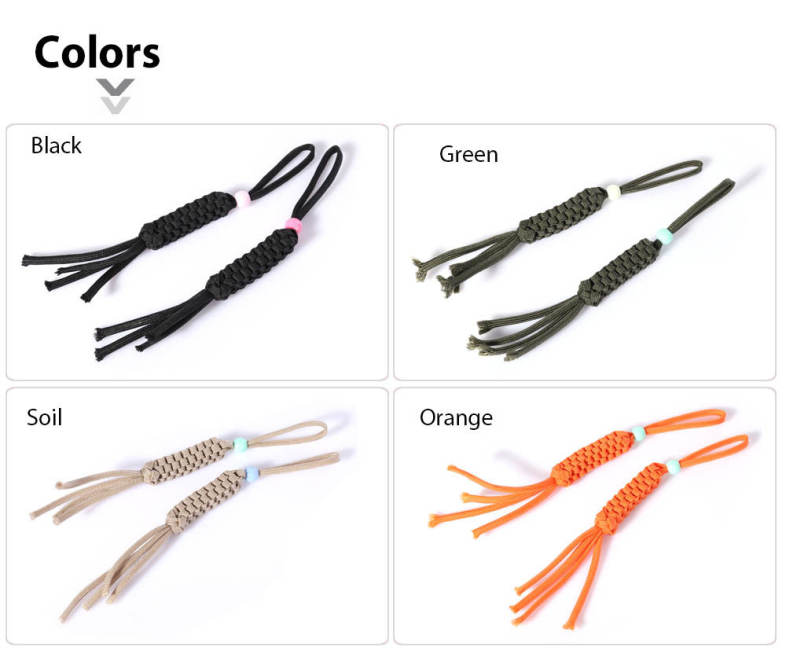 EDCGEAR 2pcs Nylon Corn Knot Ornaments Keychain Paracord