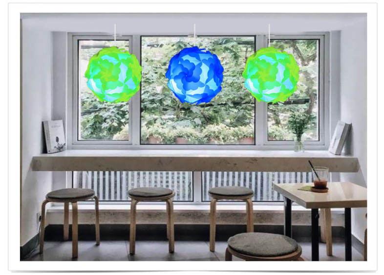 YouOKLight YK2240 12PCS Petaloid IQ Lampshade with Puzzle Creative Decor Design for Room Bar