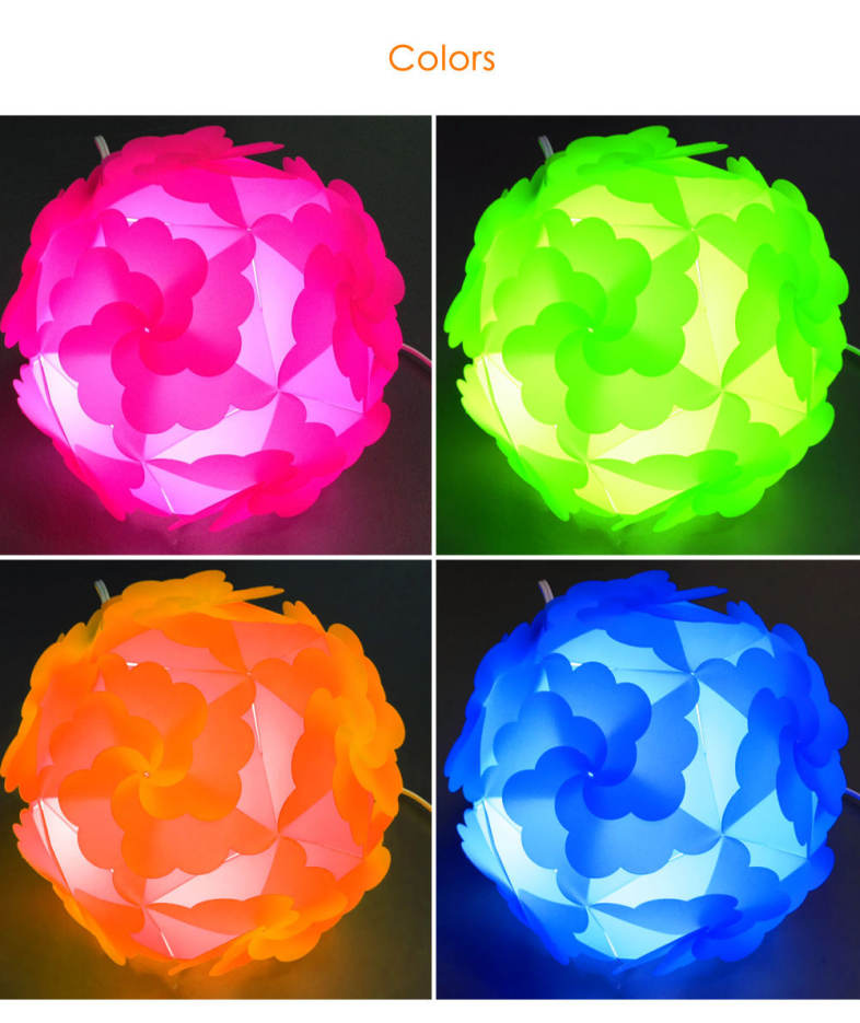 YouOKLight YK2240 12PCS Petaloid IQ Lampshade with Puzzle Creative Decor Design for Room Bar
