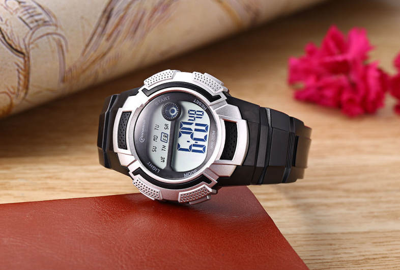 MINGRUI MR - 8565112 Kids LED Digital Watch Alarm Calendar Chronograph Wristwatch