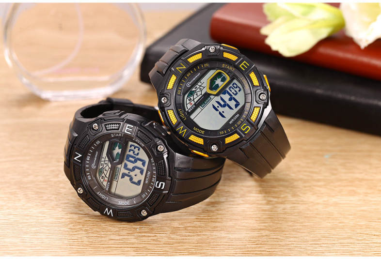 MINGRUI MR - 8581103 Kids LED Digital Watch Alarm Calendar Chronograph Display 3ATM Wristwatch