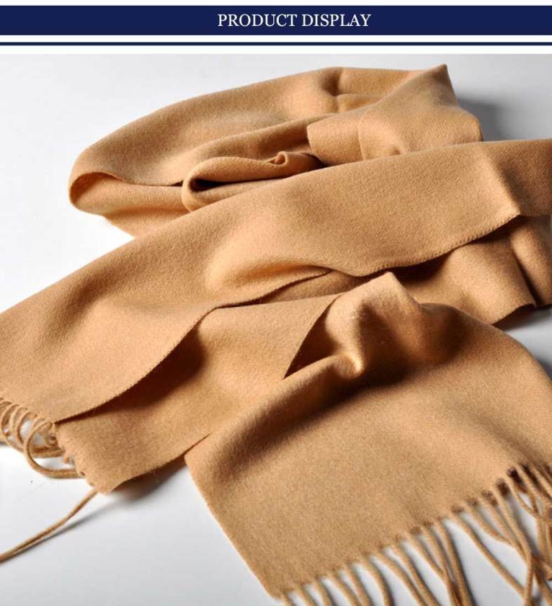 Fashionable Solid Color Tassel Design Warm Scarf for Women