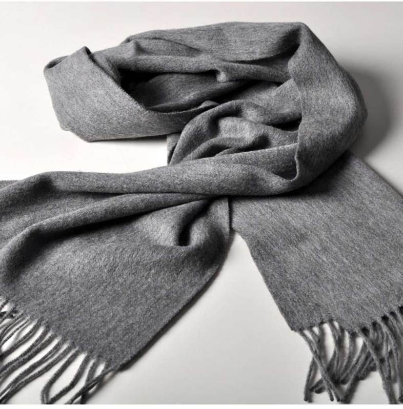 Fashionable Solid Color Tassel Design Warm Scarf for Women